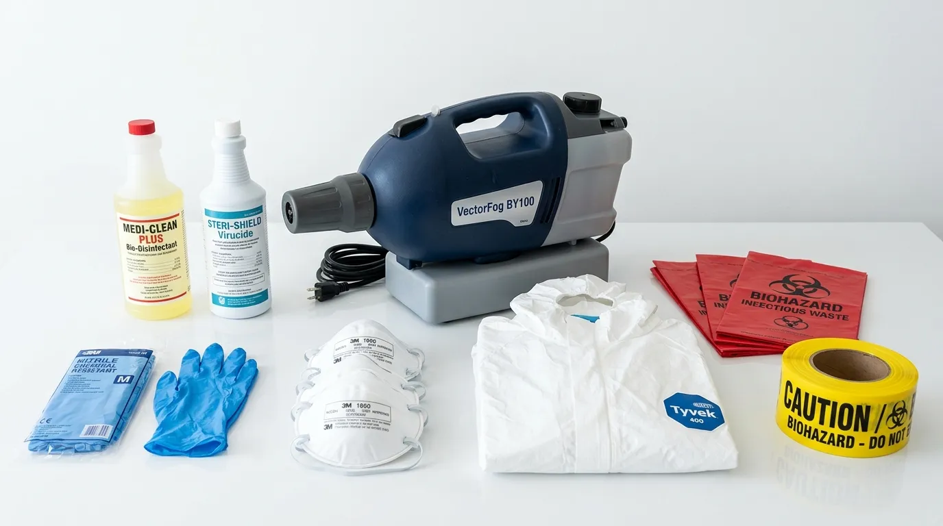 Professional biohazard remediation crew working in Allison Park