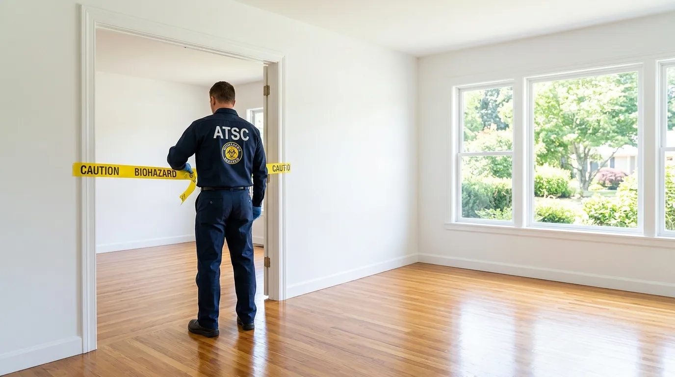 Certified biohazard cleanup crew performing Decomposition Cleanup in Allison Park